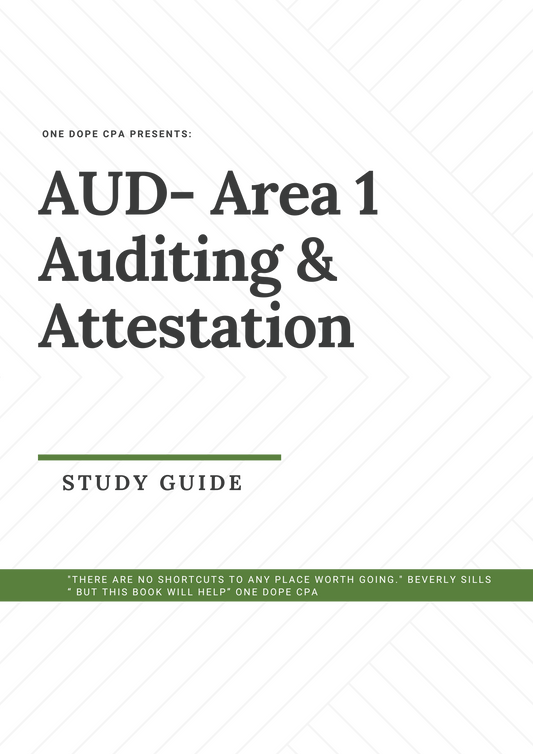 AUD- Area 1 Study Guide