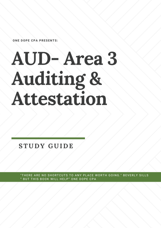 AUD- Area 3 Study Guide